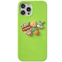 Ốp Điện Thoại Hình Động Vật 3d Màu Xanh Lá Dạ Quang Cho Iphone 13 pro max 12 Pro Max 11 Pro Max Xs Max Xr X 7 8 Plus
