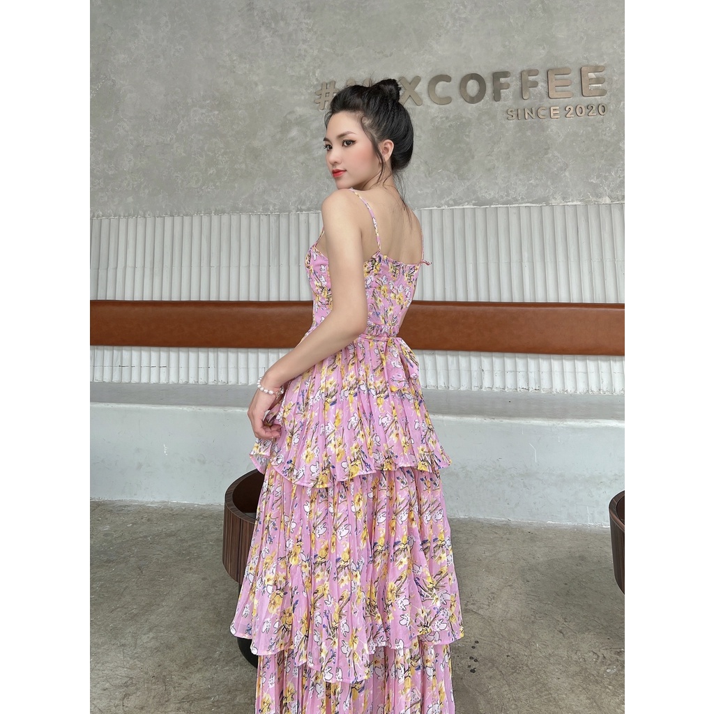 CiDo -  Đầm Cúp Tùng Dập Ly 3 Tầng - CM017