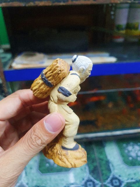 ÔNG GÁNH CỦI TRANG TRÍ HỒ CÁ NON BỘ CAO 10CM