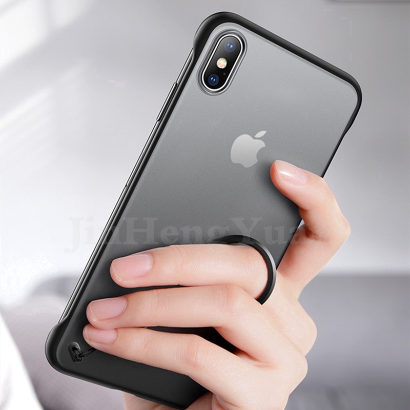 Ốp Điện Thoại PC Cứng Trong Suốt Mặt Nhám Cho IPhone XR XS Max 6 6S 7 8 PLUS 11 11Pro