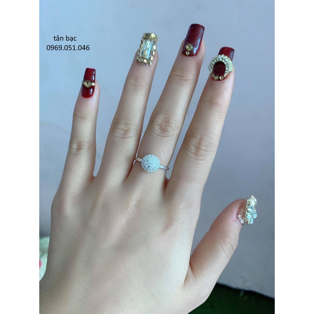 nhấn cầu nấm đính đá nhỏ , đá StoneLife , sáng , trong , lấp lánh , sự tạo hóa của thiên nhân trên sản pahảm nhẫn hiihi