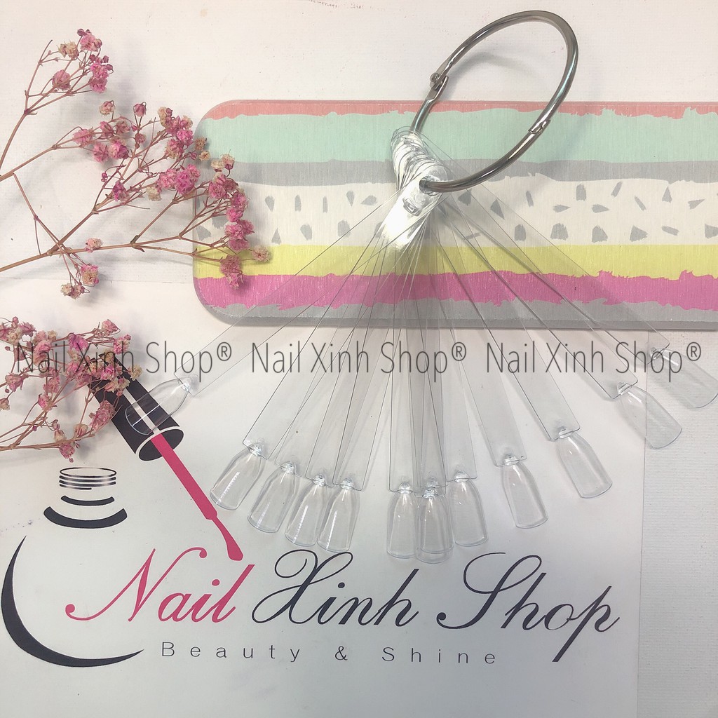 Set 50 thanh que móng tay giả, móng tay que giả tập sơn, phụ kiện tập sơn vẽ nail