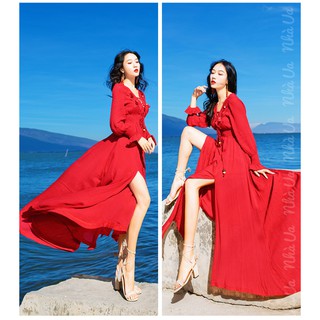 Đầm boho dài đi tiệc, Đầm boho đi biển, du lịch