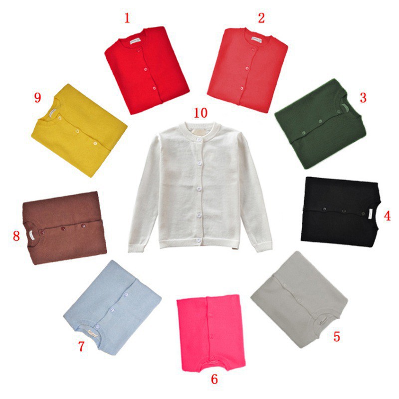 Áo khoác Cardigan dệt kim thời trang đáng yêu cho bé