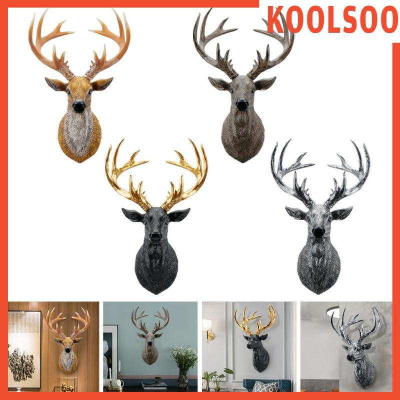 Mô hình đầu hươu 3D bằng nhựa resin treo trang trí tường