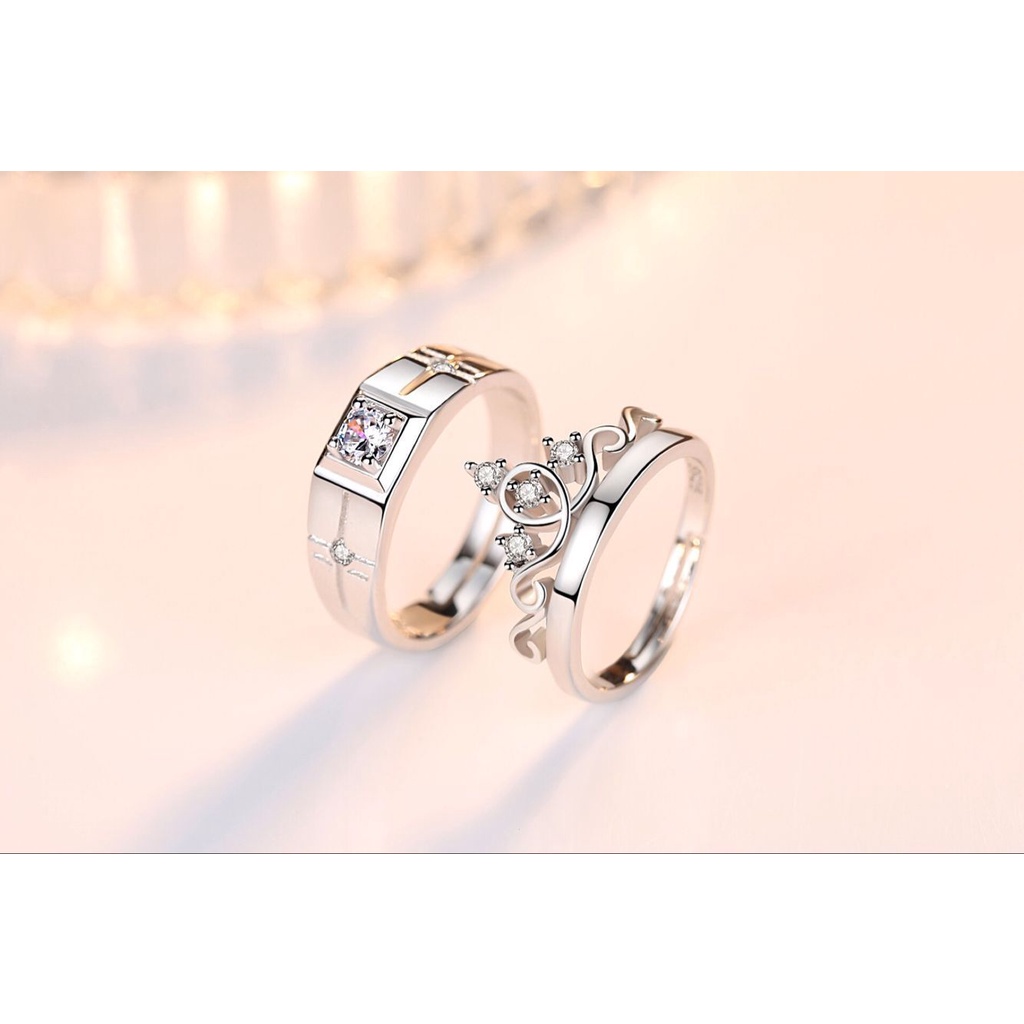 Nhẫn Hình Vương Miện Thời Trang Nhật Hàn Cá Tính Cho Nam Nữ