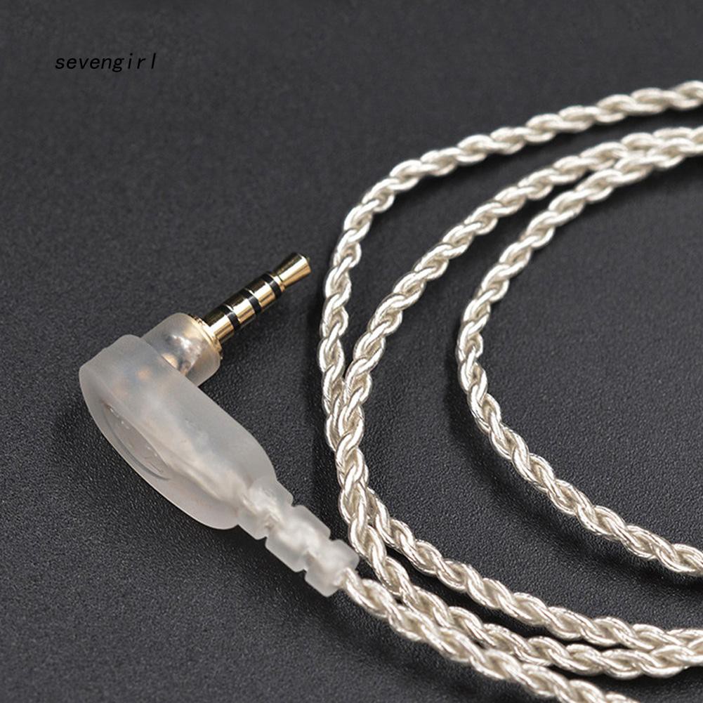 SVGL_1.2m Replacement 2.5mm TRRS 0.75mm 2Pin Earphone Cable for KZ-ZST/ED12/ES3/zSR