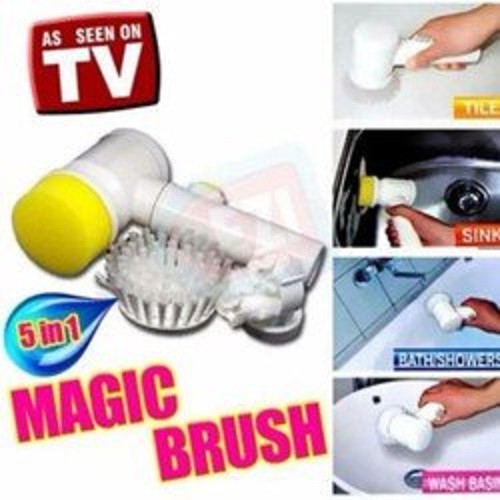 Chổi điện cọ rửa đa năng-Máy vệ sinh làm sạch vết bẩn 5 trong 1 Magic Brush