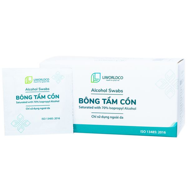 10 miếng bông tẩm cồn lau móng