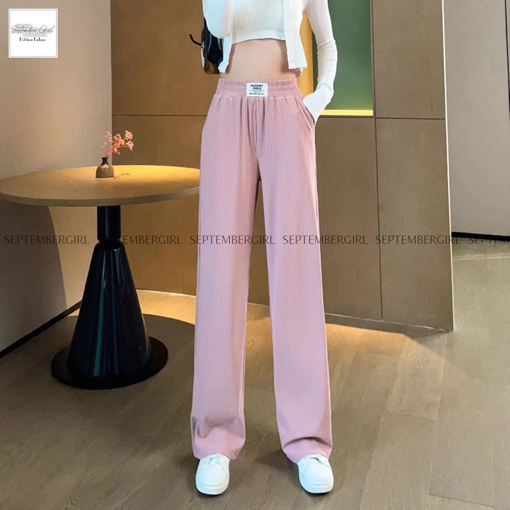 Quần culottes ống suông thun tăm thời trang SEPTEMBERGIRL QUAN NU 002