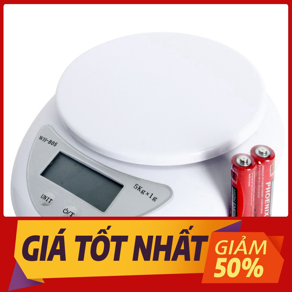 [Sale toàn shop] Cân điện tử thực phẩm cho nhà bếp từ 5kg-1g M1000000090-1