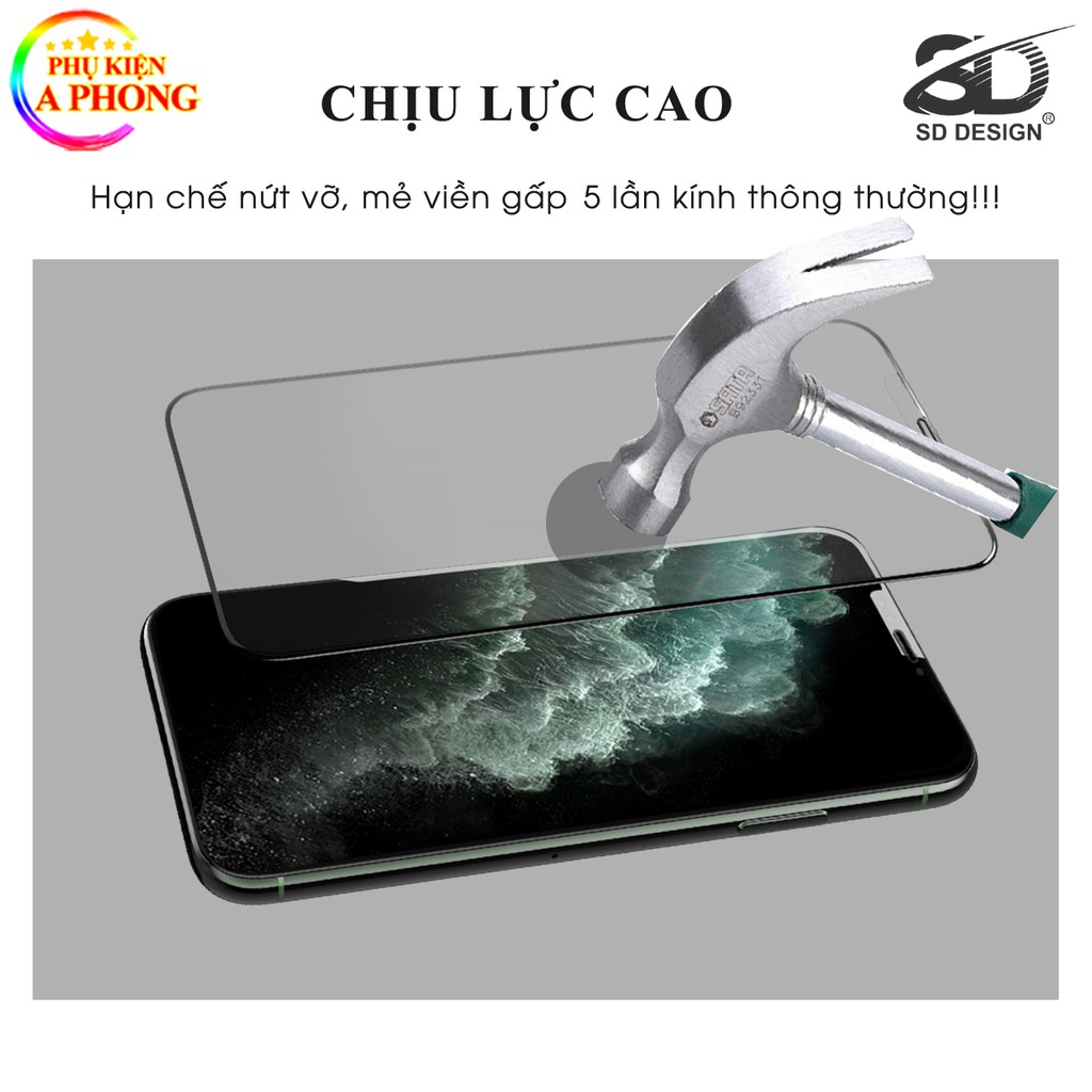 [Mua 5 giá sỉ] Cường lực iPhone 168D chính hiệu LUFFY - SD ip 6/6splus/7/7plus/8/8plus/x/xr/Xsmax/11promax/12/12promax