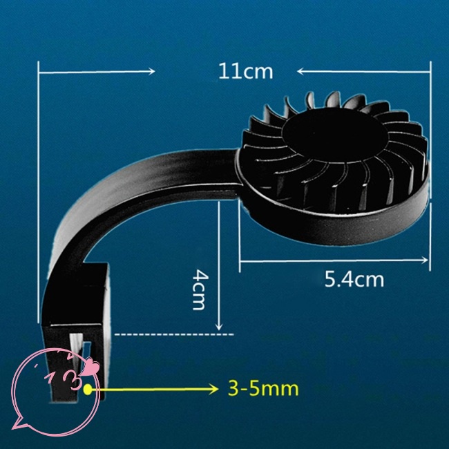 Đèn Led Sạc Usb Mini Độ Sáng Cao Có Công Tắc Dạng Kẹp Cho Bể Cá Cảnh