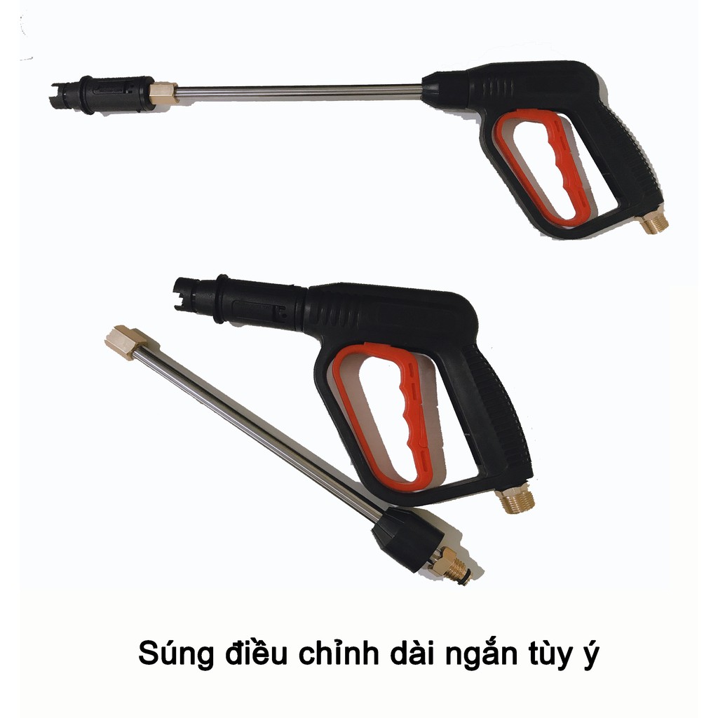 Máy rửa xe - Máy rửa xe cao áp Crika- CÓ ÁP CHỐNG GIẬT - Chống gây tiếng ồn- Công suất chuẩn 2200W