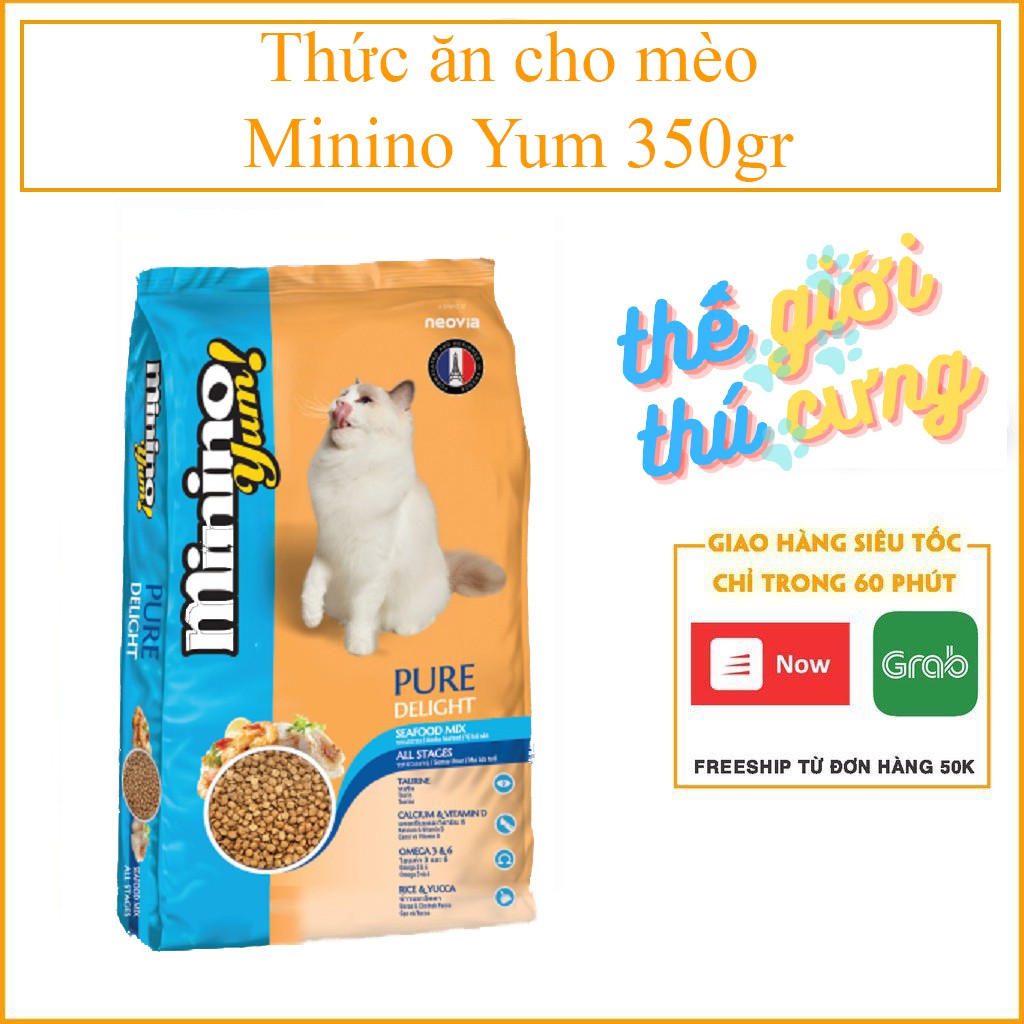 Thức ăn cho mèo Minino Yum 350gr