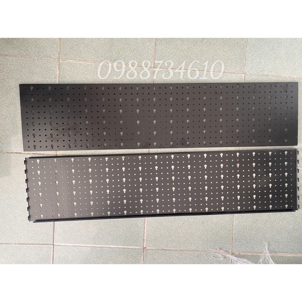 Compo 2 Tấm tôn đục lỗ treo phụ kiện màu đen