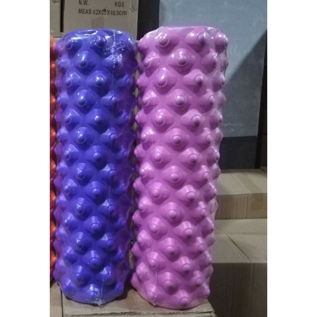 Ống Lăn Yoga Massage Foarm Roller, giãn cơ lưng, cơ thể tại nhà, Ống trụ lăn thể thao bằng xốp roam rollet cao cấp