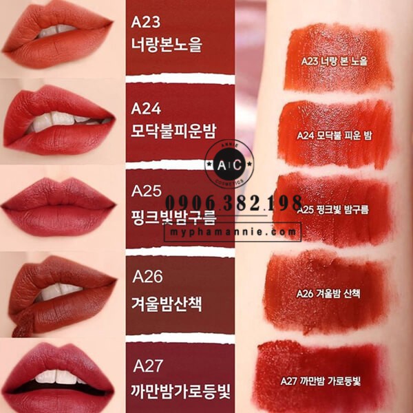 Son Black Rouge ver 5 - Bảng màu son Black Rouge ver 5 (full màu) | BigBuy360 - bigbuy360.vn