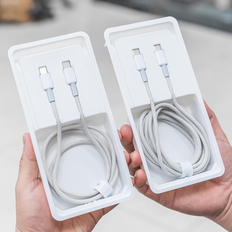 Cáp sạc nhanh siêu bền usb TYPE-C to TYPEC bọc vải siêu bền 100W sạc nhanh PD cho Laptop