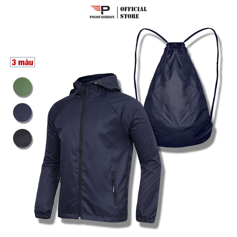 Áo Khoác Dù Nam Có Mũ Chống Nước Biến Thành Balo 2 Trong 1 Tirano fashion FS TAKD902 Cool 01 (Chọn Màu)