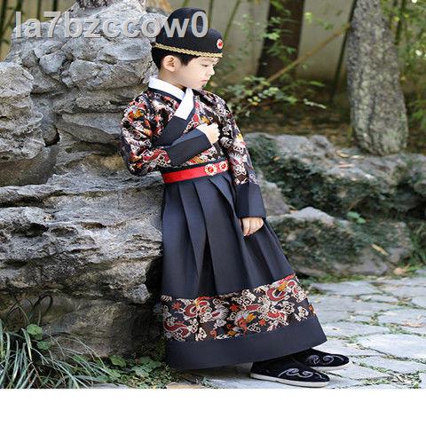 Quần áo trẻ em thời cổ đại mới của người Hán Chàng trai nhà Minh Trang phục cá bay Jin Yiwei Võ thuật Phong cách Trung Q