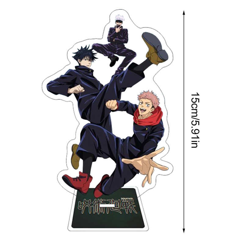 Móc Khóa Có Giá Đỡ Mô Hình Anime Kujutsu Kaisen Yuji Itadori Kugisaki Nobara