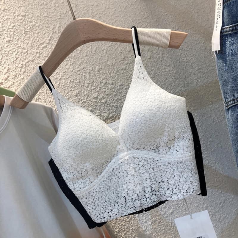 ÁO BRA REN 2 DÂY CÚP NGỰC KÈM MÚT SIÊU ĐẸP, ÁO BRA NỮ
