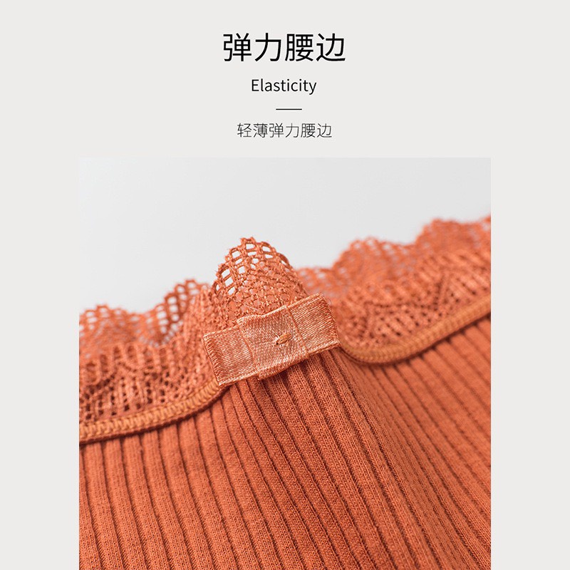 Quần Lót Nữ Cotton viền ren gân tăm kháng khuẩn phối hoạ tiết viền ren sexy điệu đà mã A101