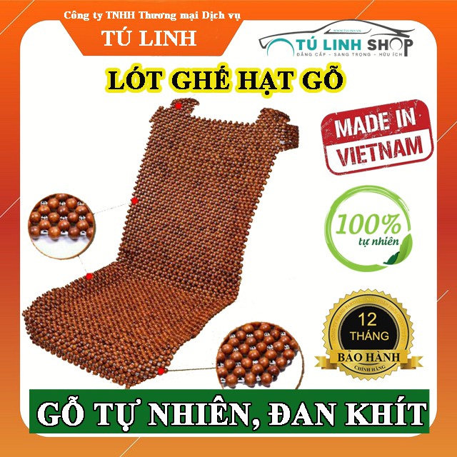 Lót hạt gỗ nhãn, Hương, Pơ mu cho ghế ô tô và ghế văn phòng.