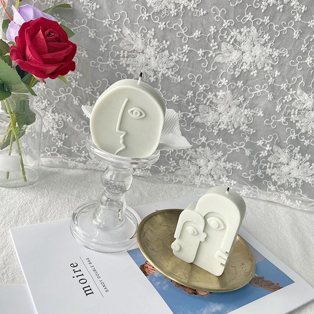 1 Khuôn Làm Nến Hình Chân Dung Sáng Tạo Thời Trang DIY