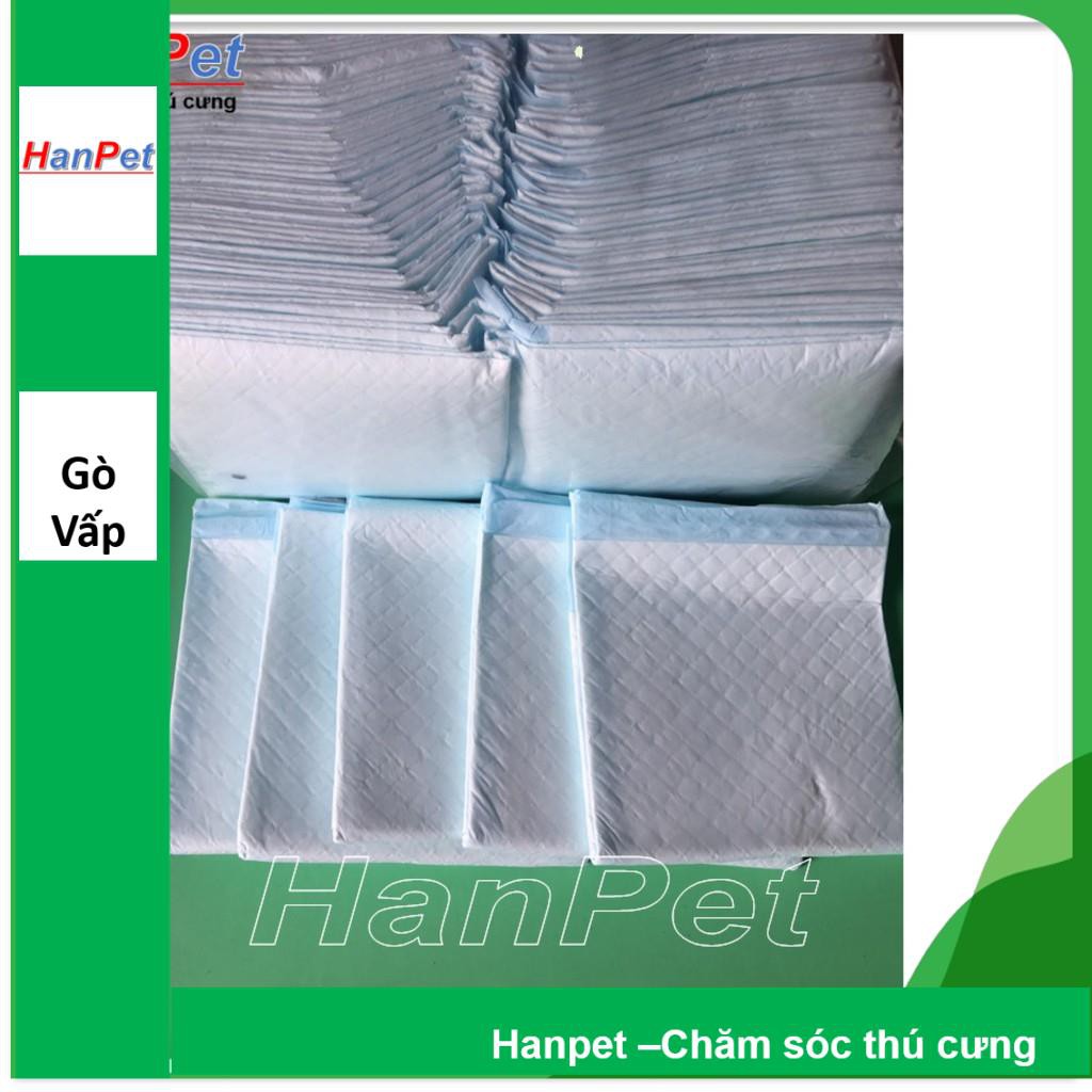 Hanpet.GV- 10 miếng tã lót khay vệ sinh, lót chuồng chó, lót sàn xe- size to 45x60cm (- 393c)