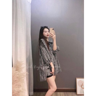 Áo dáng váy sơ mi lá cổ xinh