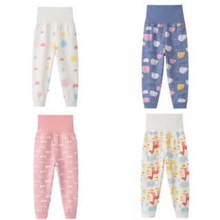 Quần cotton cạp cao