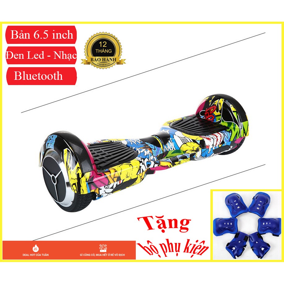 Xe điện tự cân bằng bánh xe cỡ lớn 6.5 inch | Có Nhạc - Bluetooth