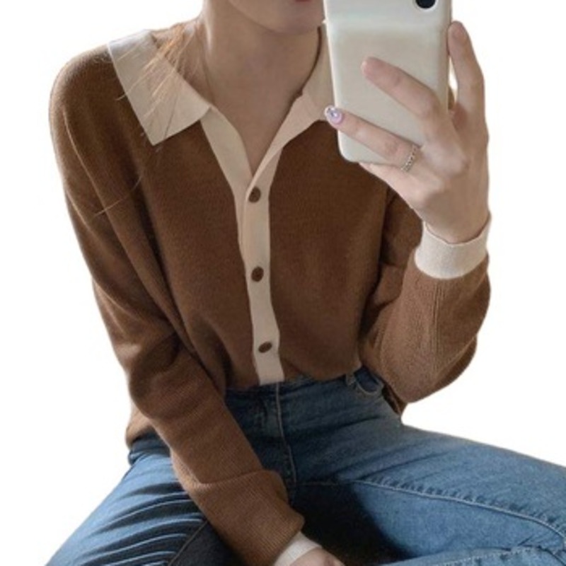 Áo khoác len cardigan mỏng phong cách Hàn Quốc