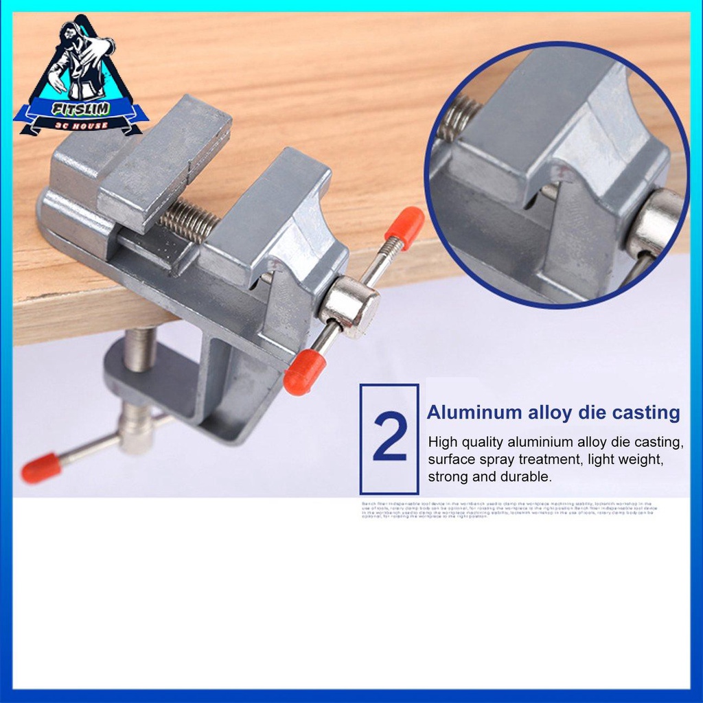 Bàn ghế bằng hợp kim nhôm 35MM Kẹp Vise Bàn ghế nhỏ Vise Bàn Vise Vise