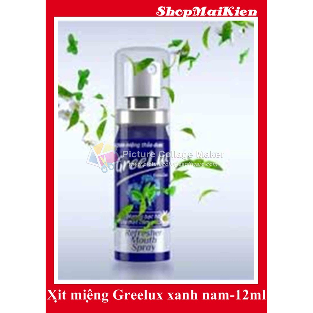 Xịt thơm miệng thảo dược Greelux hương bạc hà-12ml
