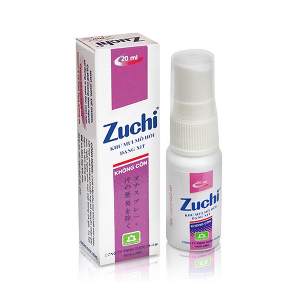 Combo 3 Chai Xịt Khử Mùi Hôi Cơ Thể ZUCHI Thảo Dược 20Ml