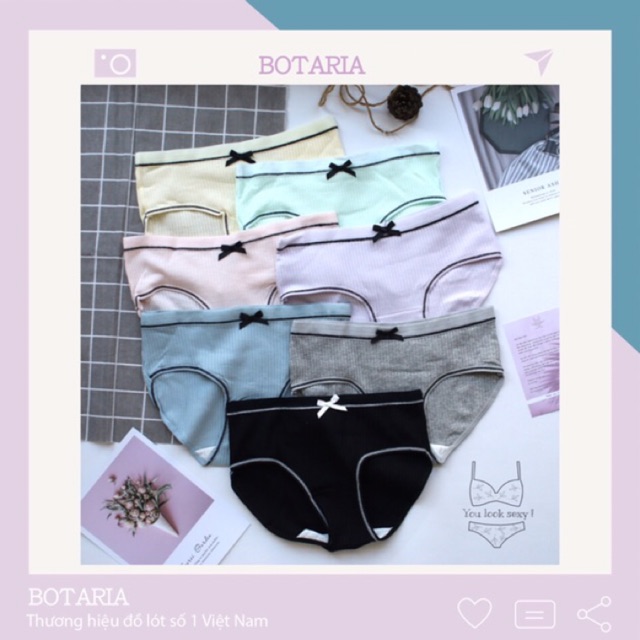 [Mã WASTDEP giảm 5K đơn bất kì] Quần lót tăm nơ kháng khuẩn dành cho nữ QLU2 | BigBuy360 - bigbuy360.vn