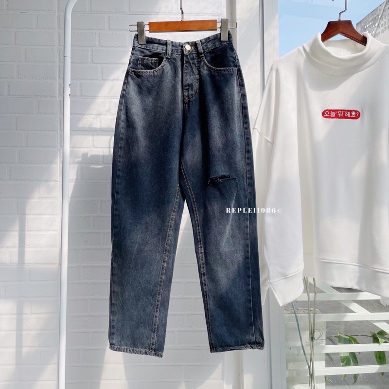 [Mã FAMARAL1 giảm 10K đơn 50K] [ẢNH THẬT ĐỘC QUYỀN] Quần baggy rách gối 125