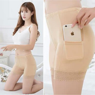 1 quần đùi mặc váy có túi chất cotton pha ren cực đẹp