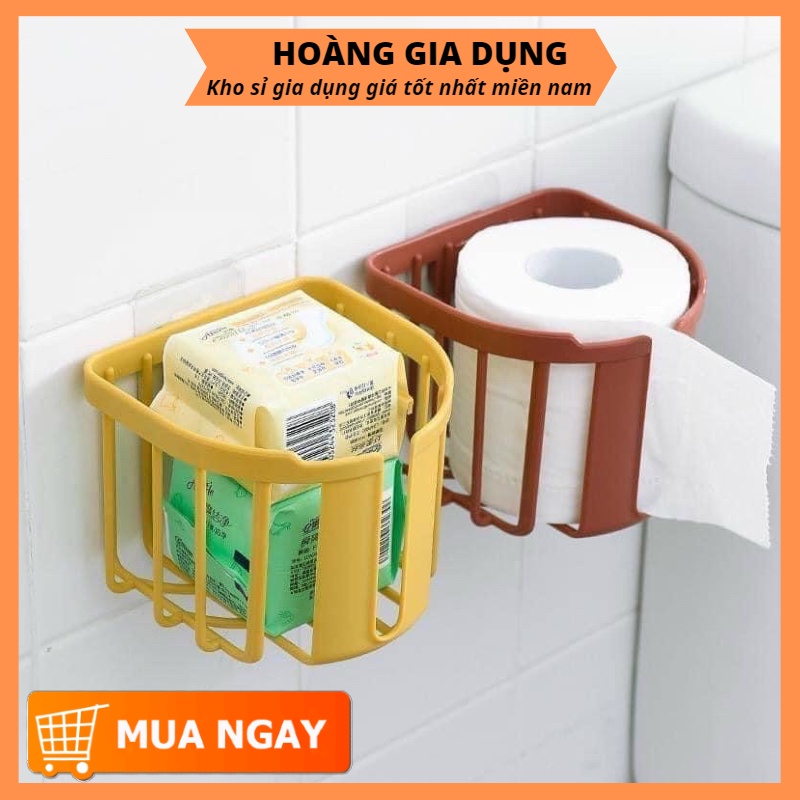 (Sỉ 4,5k) Giỏ Đựng Giấy Vệ Sinh Kệ Nhà Tắm Treo tường Đựng Khăn Giấy H322