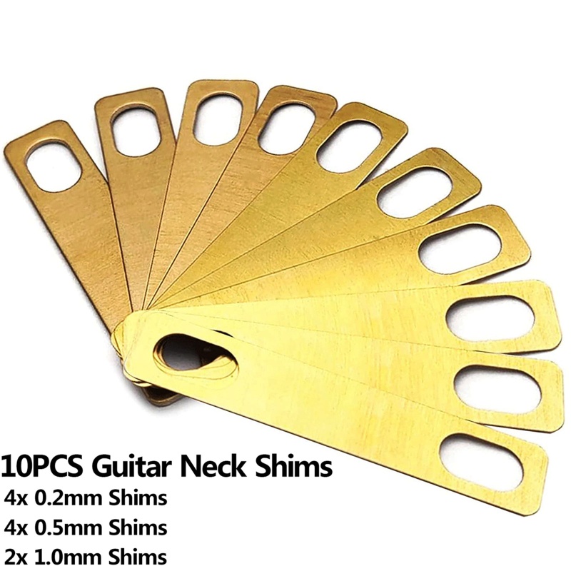 Đệm Đồng Thau 0 2mm 0 5mm 1mm Thay Thế Cho Cần Đàn Guitar Bass Bolt-on