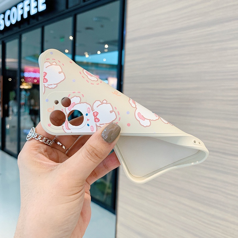 Ốp lưng iphone cạnh vuông Thỏ xinh ốp dẻo iphone 6splus/7/7plus/8/8plus/x/xr/xs/11/12/pro/max/plus/13promax e219