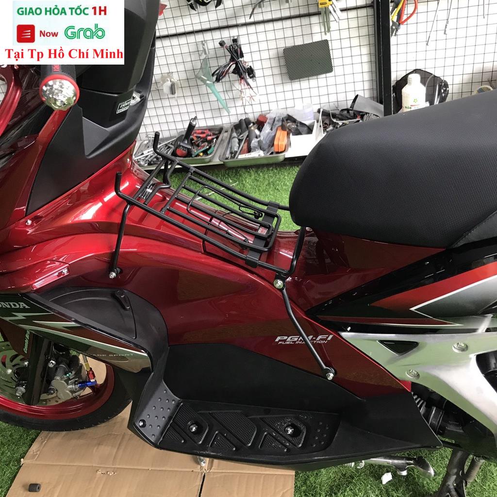 Baga Air Blade 2008 - 2010 Đặc Biệt Inox 10Li Sơn Tĩnh Điện Màu Đen Chắc Chắn Chịu Được Tải Trọng Cao Có Đủ Ốc Gắn & Móc