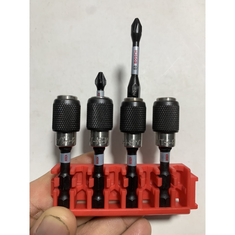 Đầu nối vít Bosch chính hãng có gài kèm 1 mũi vít PH2 dài 25mm ( SL : 1 cái )
