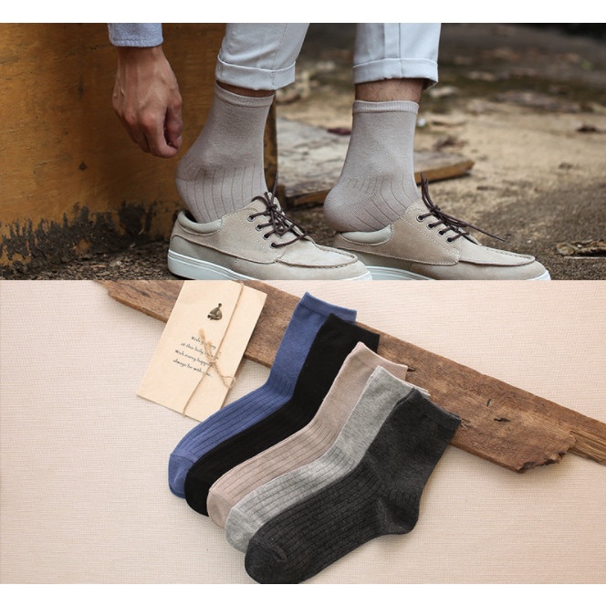 Vớ cotton Nam, Tất Nam công sở thấm hút mồ hôi và khử mùi rất hiệu quả. (COMBO)