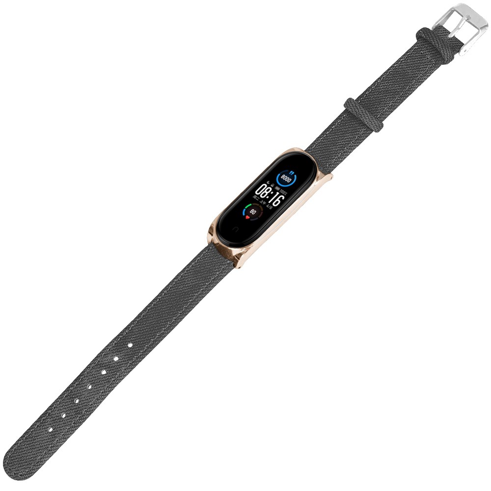 Dây Đeo Da Kiểu Dáng Thời Trang Dành Cho Đồng Hồ Thông Minh Xiaomi Mi Band 6 5 Mi 5 Nfc Mi Band 4 3