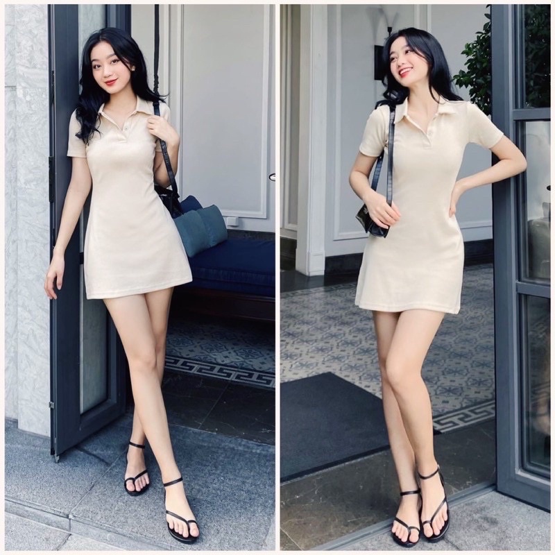 VÁY POLO DÁNG XOÈ CHẤT THUN DÀY DẶN(HÀNG XẤU LỔI BAO ĐỔI TRẢ MIỄN PHI)