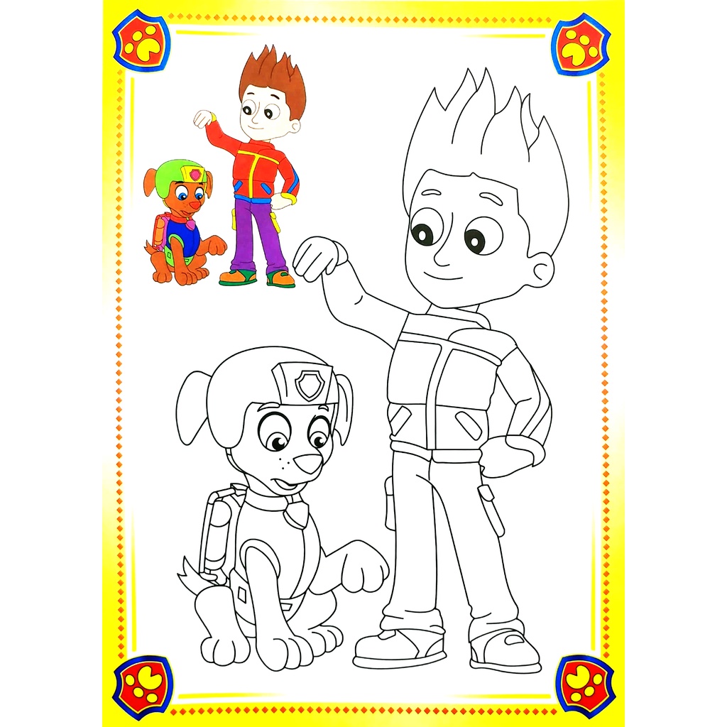 Sách Bé Yêu Tô Màu - Đội Chó Cứu Hộ Paw Patrol - Tập 2